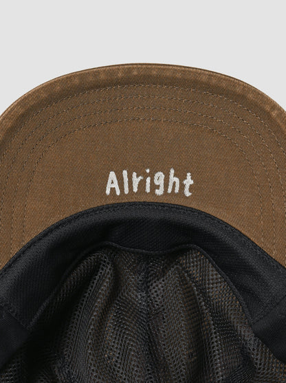 COMESANDGOES / PIGMENT DYE CAP(ダメージ) -BROWN