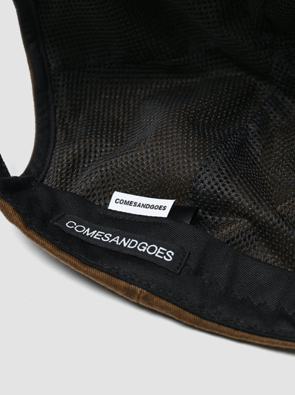 COMESANDGOES / PIGMENT DYE CAP(ダメージ) -BROWN