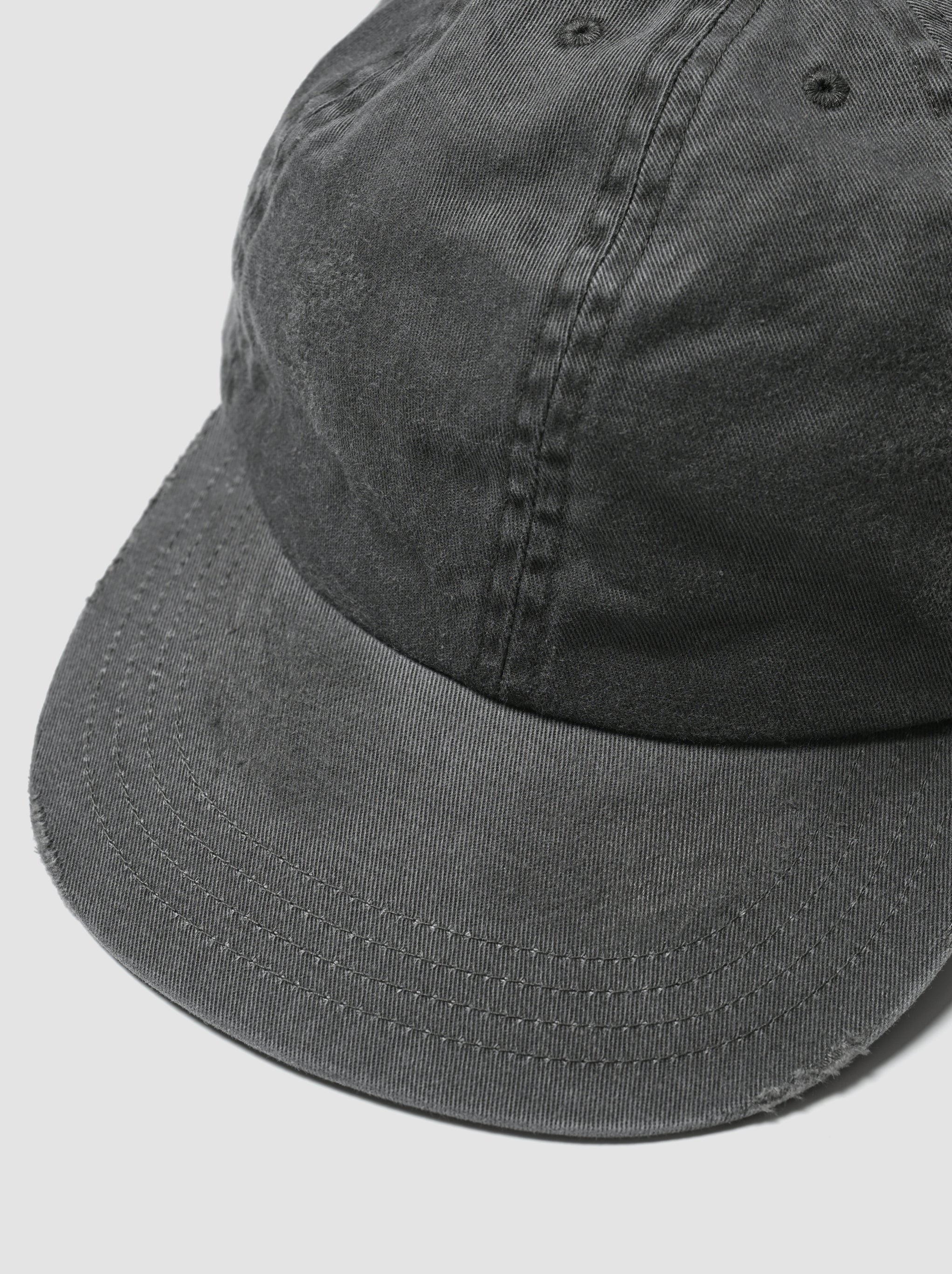 COMESANDGOES / PIGMENT DYE CAP(ダメージ) -CHARCOAL