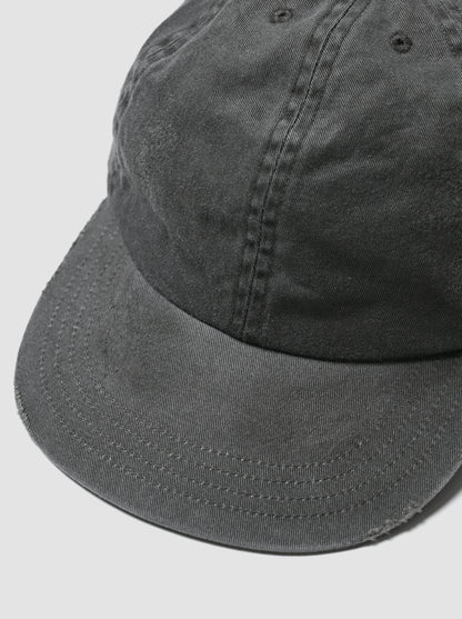 COMESANDGOES / PIGMENT DYE CAP(ダメージ) -CHARCOAL