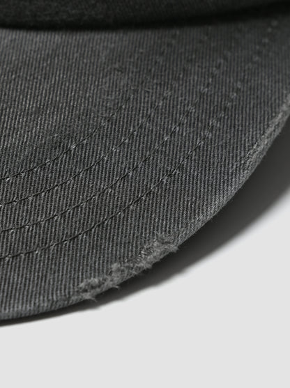 COMESANDGOES / PIGMENT DYE CAP(ダメージ) -CHARCOAL