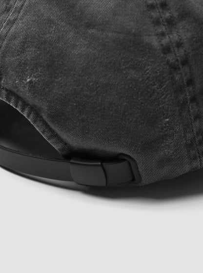 COMESANDGOES / PIGMENT DYE CAP(ダメージ) -CHARCOAL