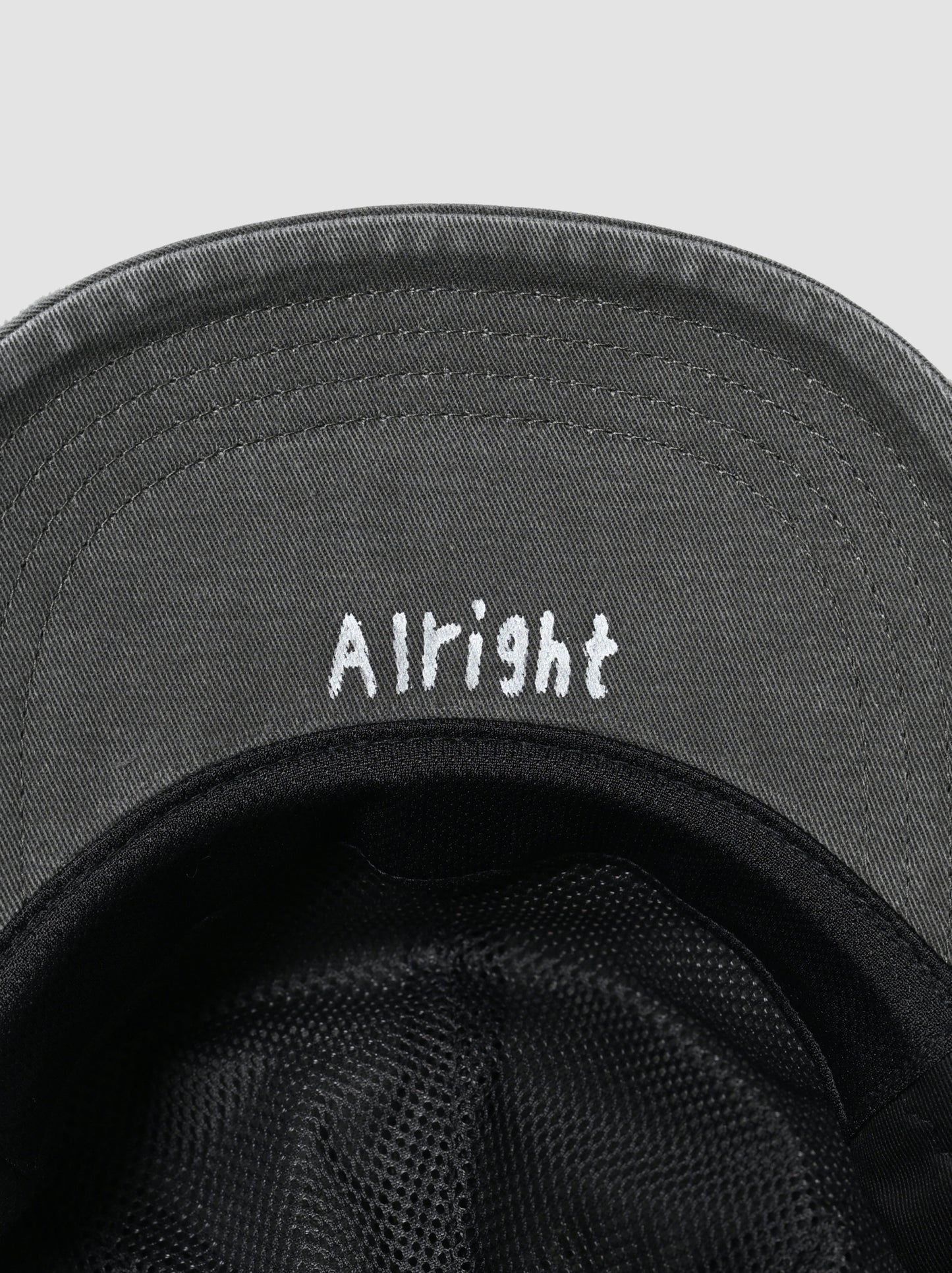 COMESANDGOES / PIGMENT DYE CAP(ダメージ) -CHARCOAL