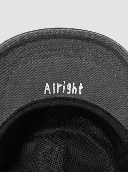 COMESANDGOES / PIGMENT DYE CAP(ダメージ) -CHARCOAL