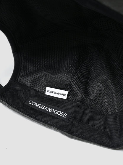 COMESANDGOES / PIGMENT DYE CAP(ダメージ) -CHARCOAL