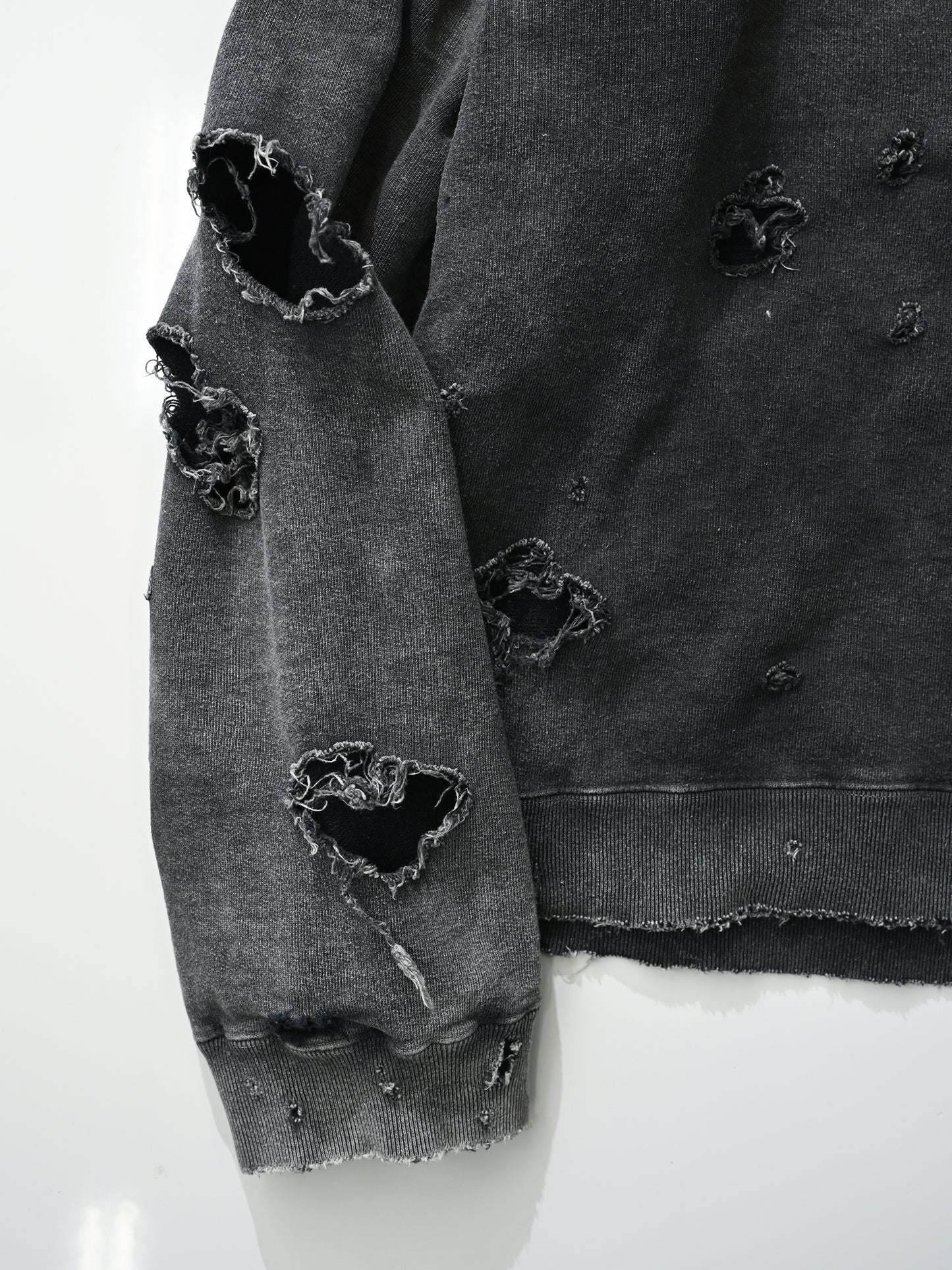 ANCELLM / HARD CRASH SWEAT SHIRT -BLACK