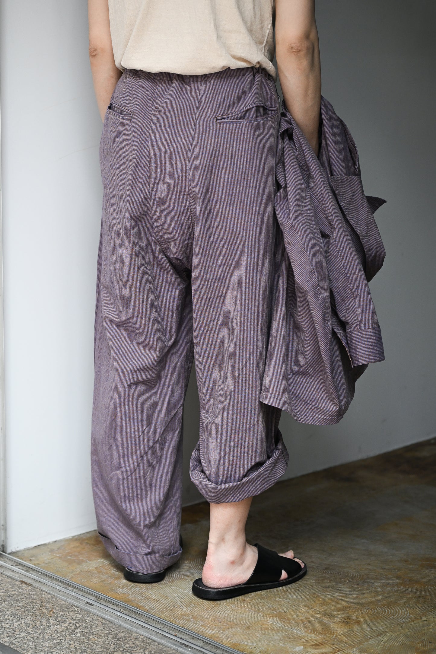 Marvine Pontiak Shirt Makers / Monpe Pants -BLUE BROWN GINGHAM