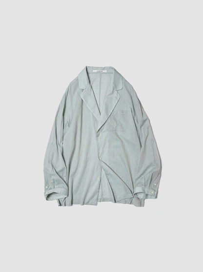 ANSNAM / big pyjacket (Cotton/Polyester) -BLUE×BROWN