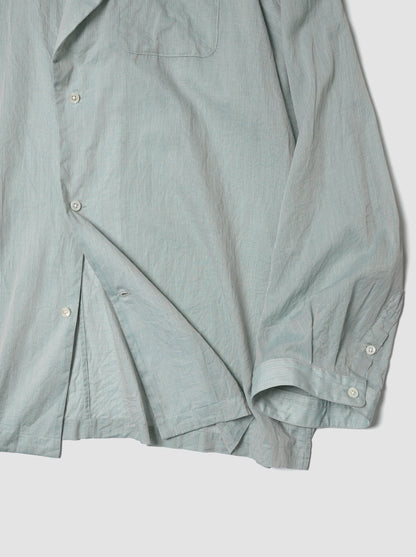 ANSNAM / big pyjacket (Cotton/Polyester) -BLUE×BROWN