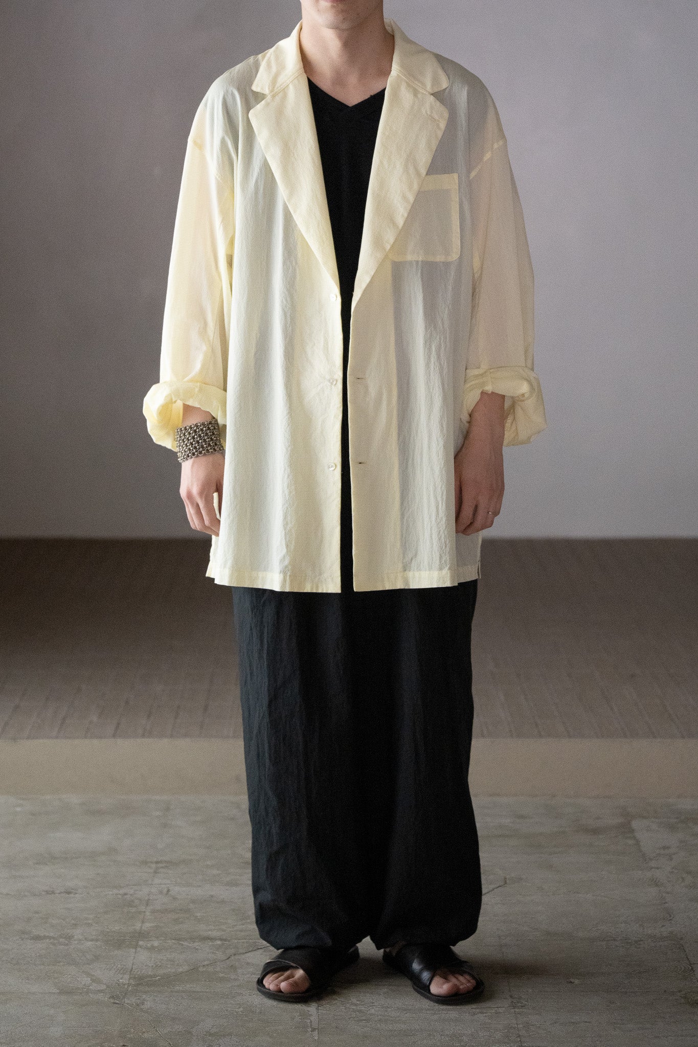 ANSNAM / big pyjacket (Cotton) -YELLOW