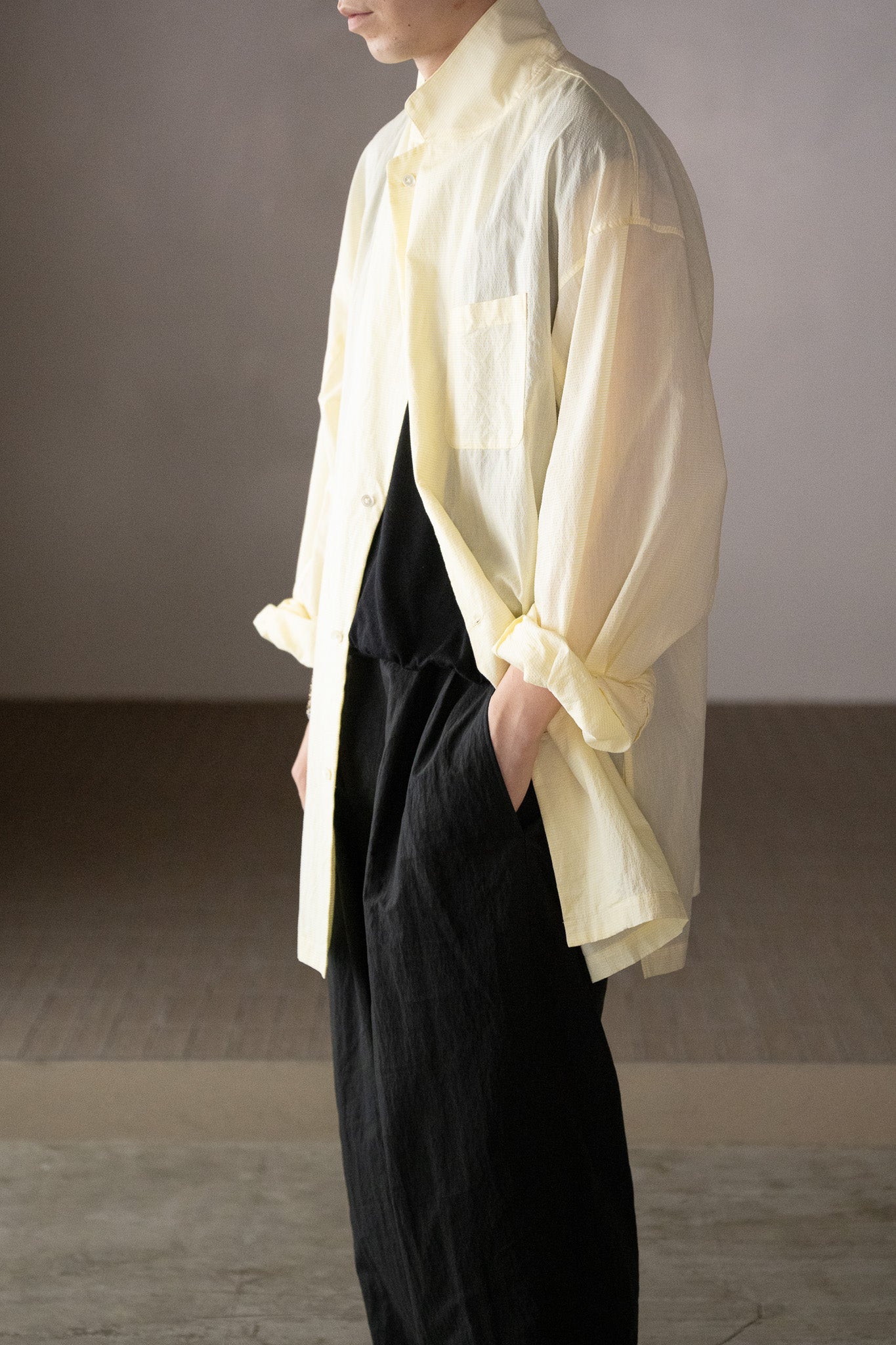 ANSNAM / big pyjacket (Cotton) -YELLOW