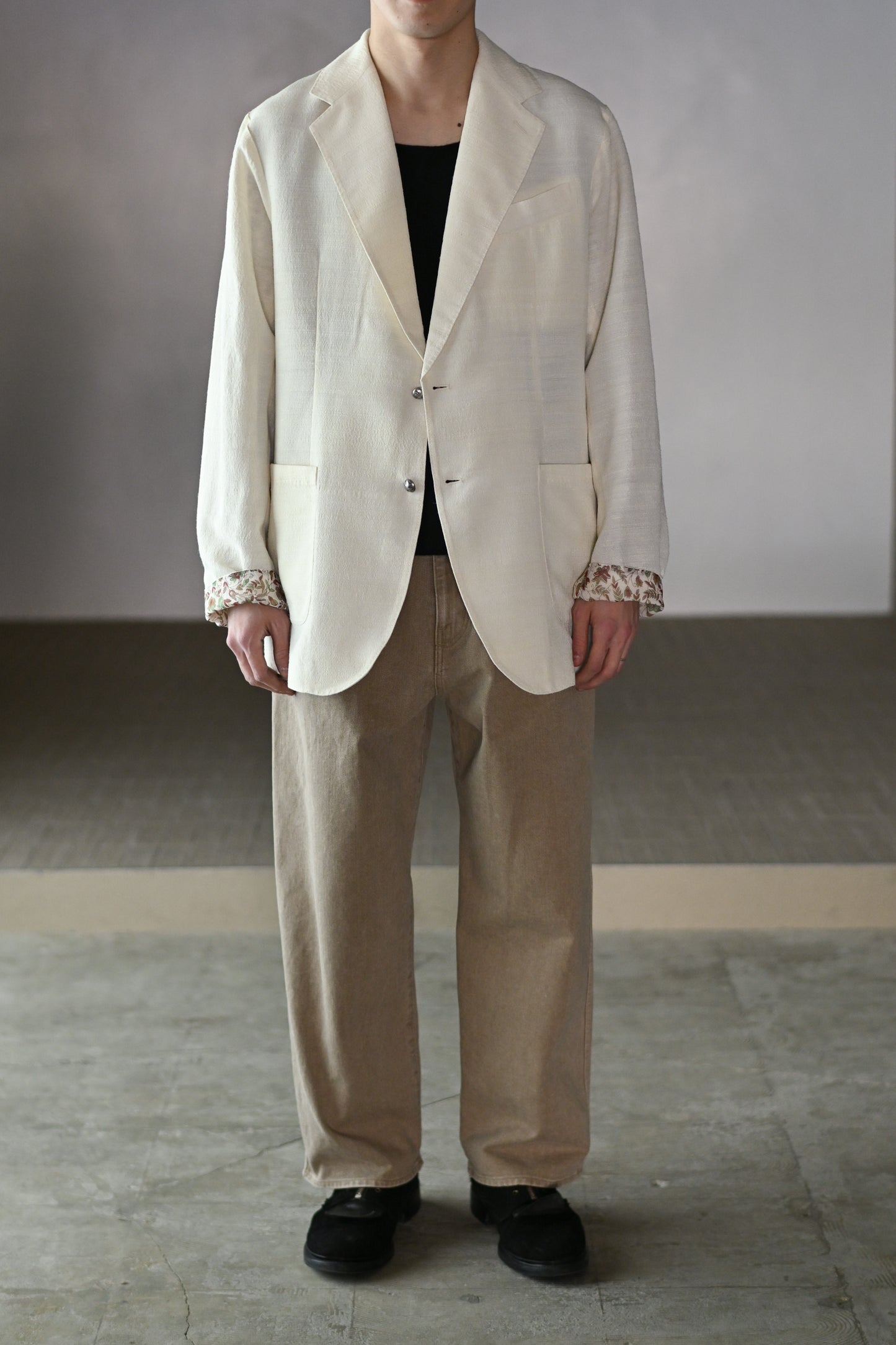 barbell object / 2b jkt -ECRU