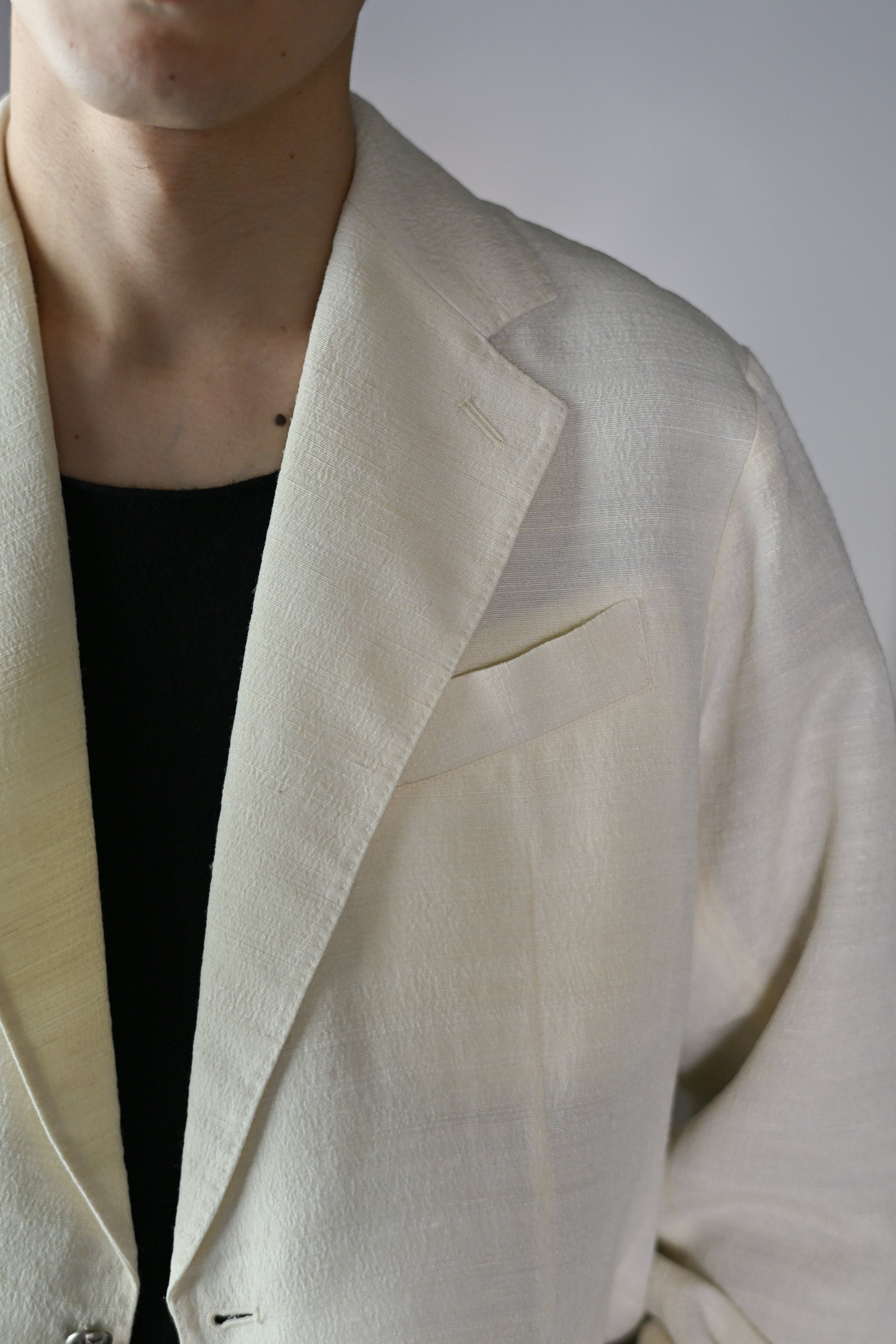 barbell object / 2b jkt -ECRU – and father
