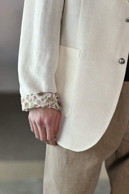 barbell object / 2b jkt -ECRU