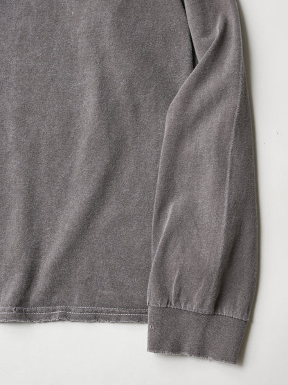 ANCELLM / MASSAGE L/S T-SHIRT -BROWN