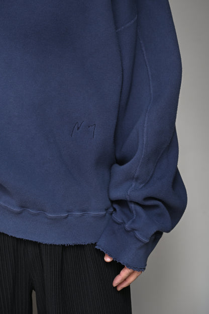 ANCELLM /  SMOOTH SWEAT SHIRT -D.NAVY