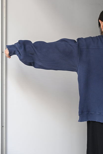 ANCELLM /  SMOOTH SWEAT SHIRT -D.NAVY