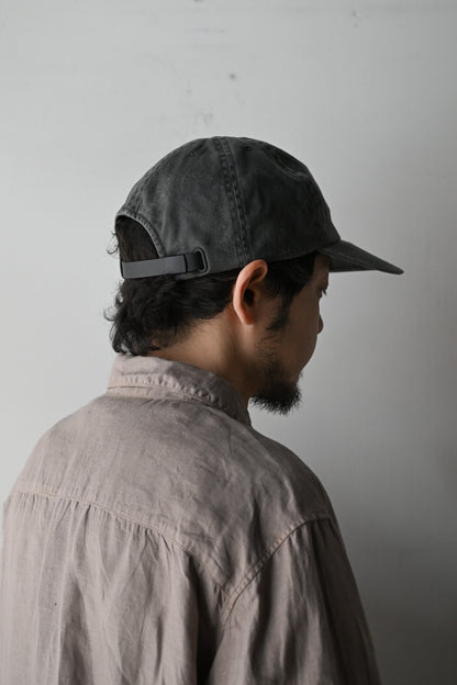 COMESANDGOES / PIGMENT DYE CAP(ダメージ) -CHARCOAL