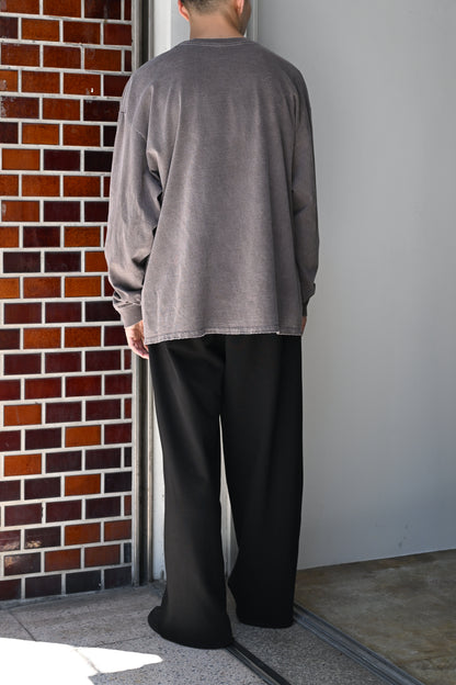 ANCELLM / MASSAGE L/S T-SHIRT -BROWN