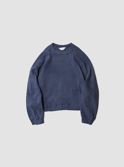 ANCELLM /  SMOOTH SWEAT SHIRT -D.NAVY