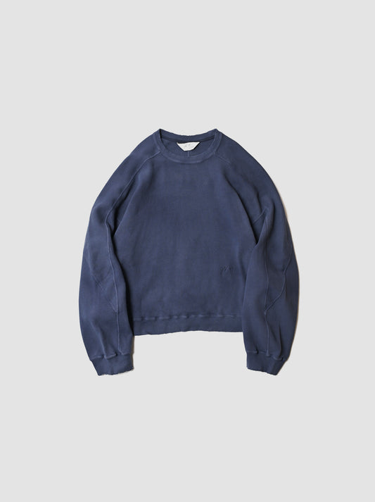 ANCELLM /  SMOOTH SWEAT SHIRT -D.NAVY