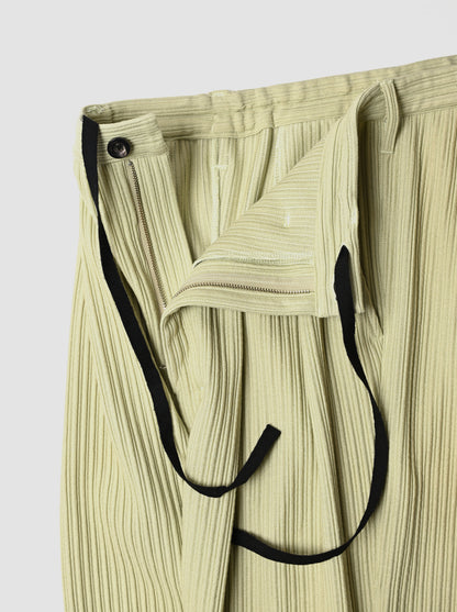 ANCELLM / WIDE EASY PANTS -WASABI