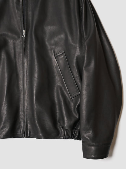 KAPTAIN SUNSHINE / Calf Leather Zip Blouson -BLACK