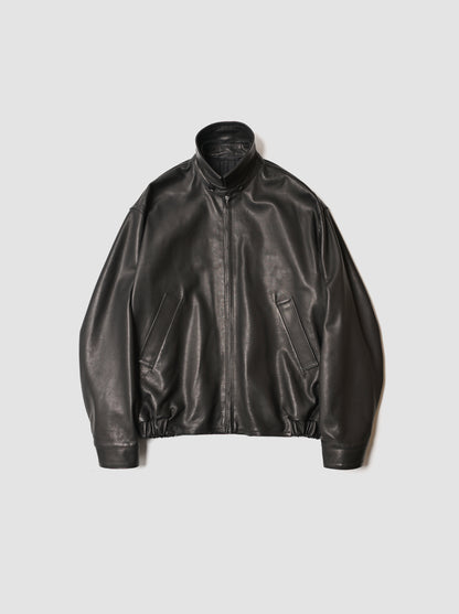 KAPTAIN SUNSHINE / Calf Leather Zip Blouson -BLACK