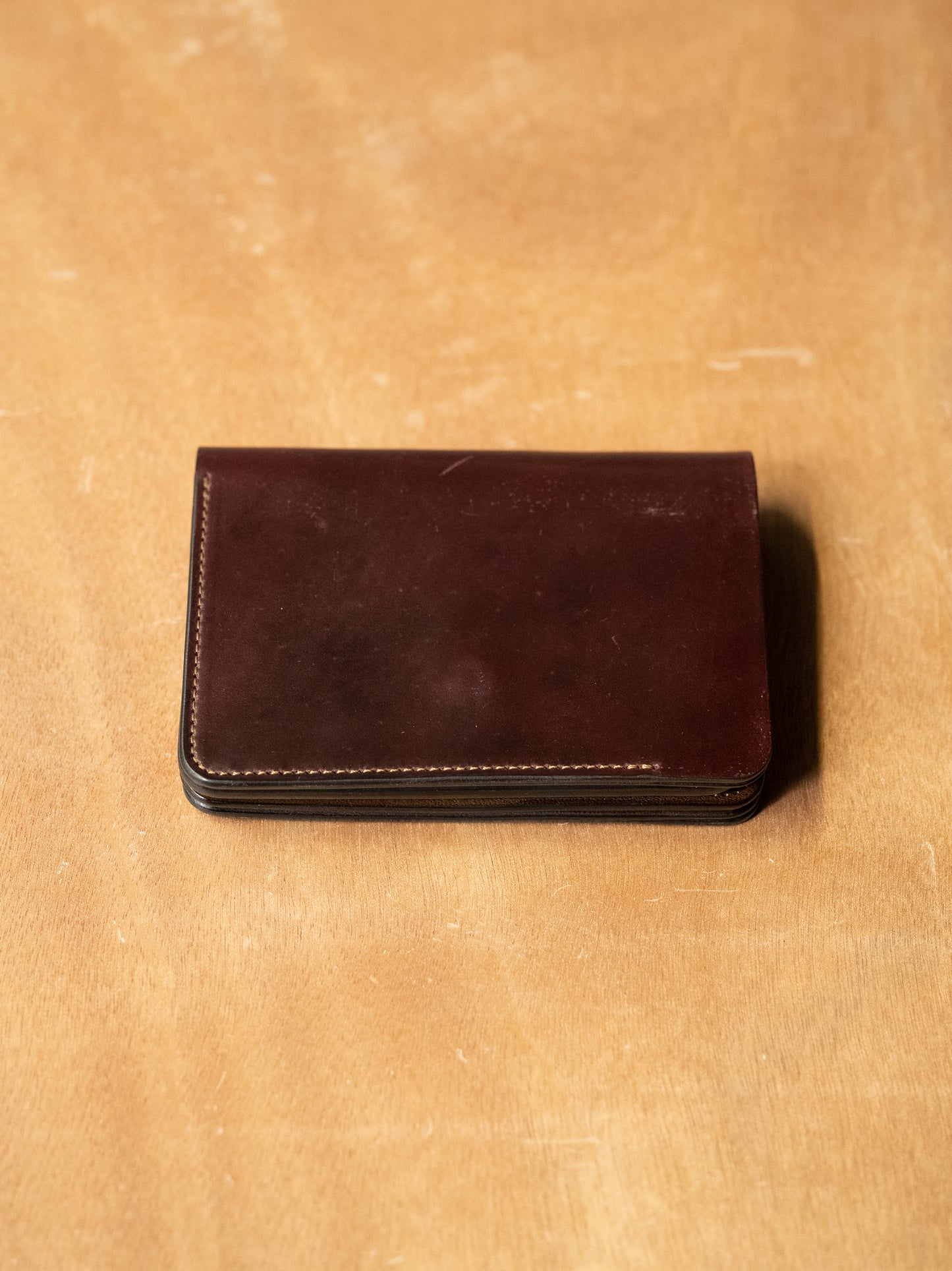 forme / Short wallet Cordvan -Burgundy