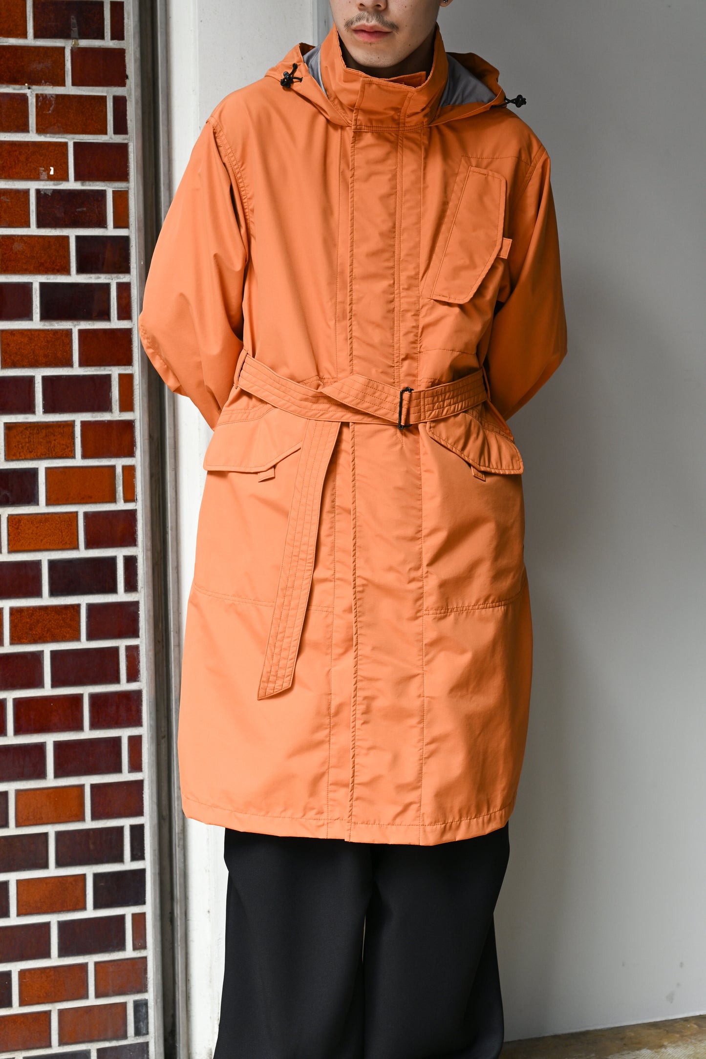 WHOWHAT / WEATHER PROOF COAT -ORANGE