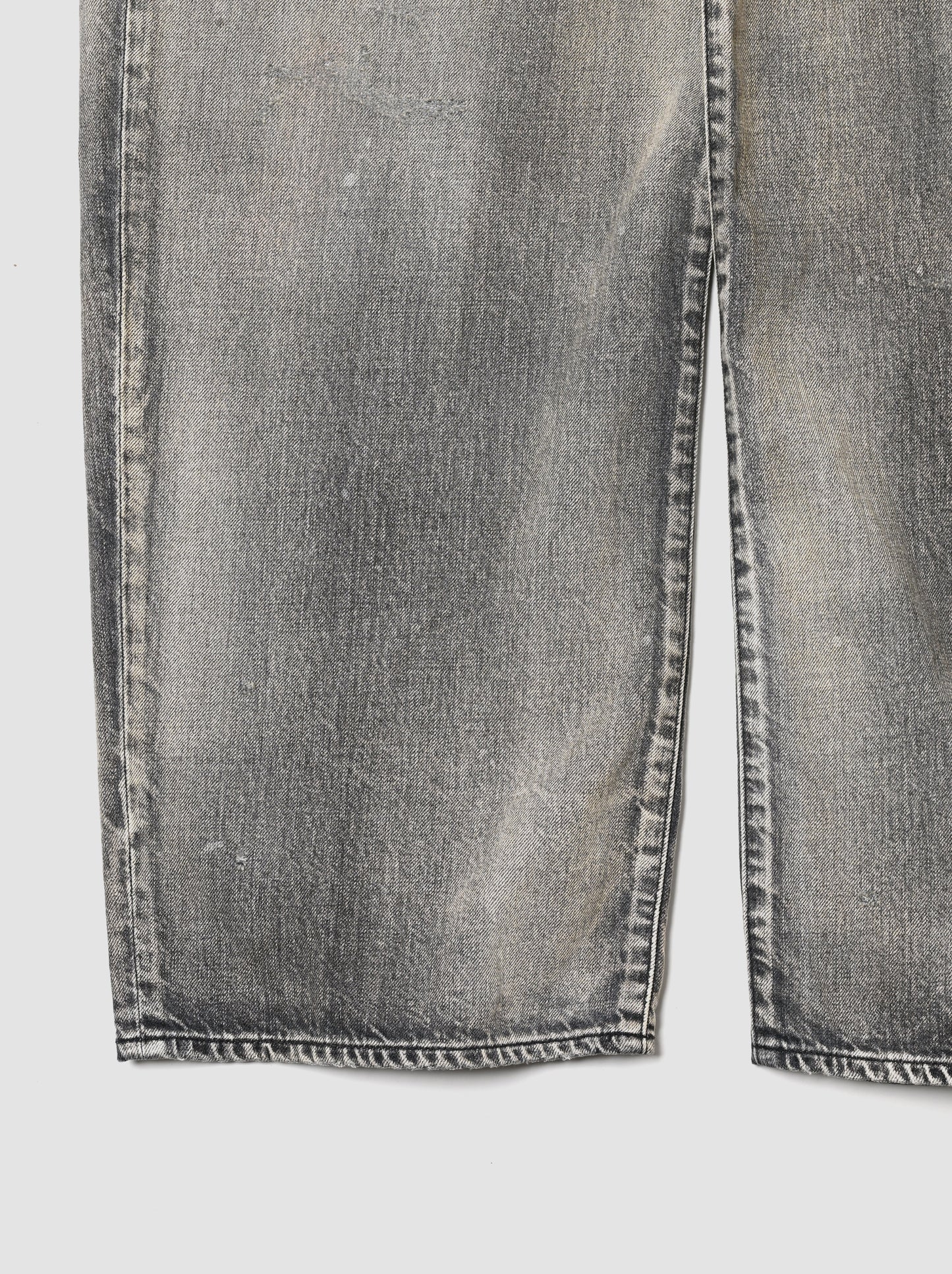 ANCELLM / MIDTAPERED 5P DENIM PANTS -BLACK