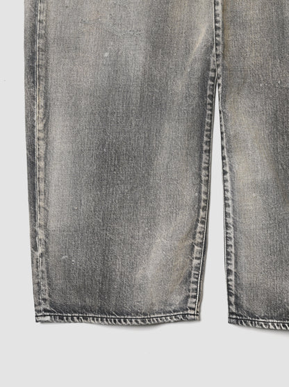 ANCELLM / MIDTAPERED 5P DENIM PANTS -BLACK