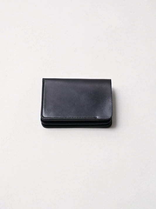 forme / Post wallet Cordovan -BLACK×BLACK