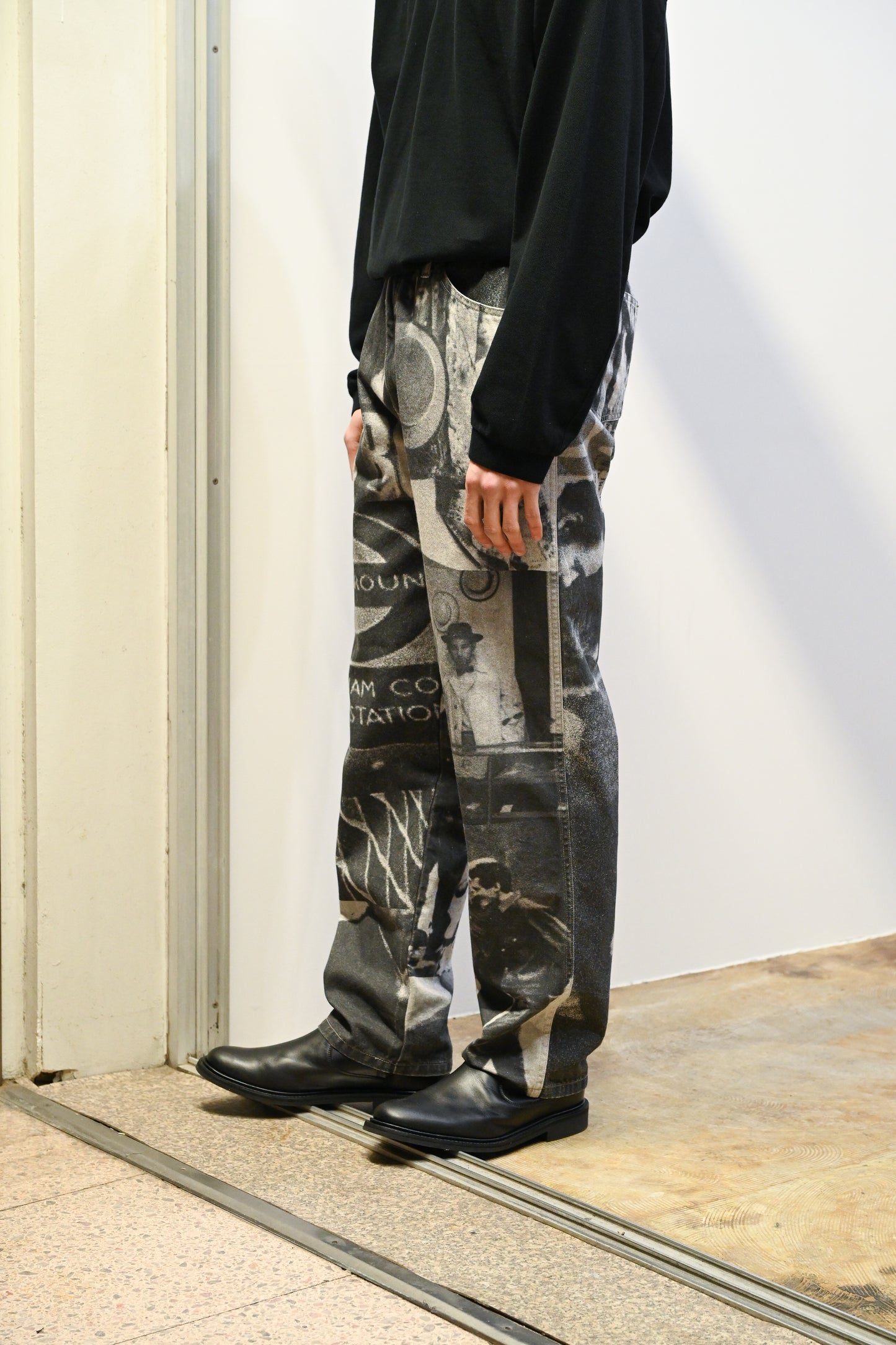 The DUFFER N NEPHEWS / PICTURE PRINT DENIM PANTS