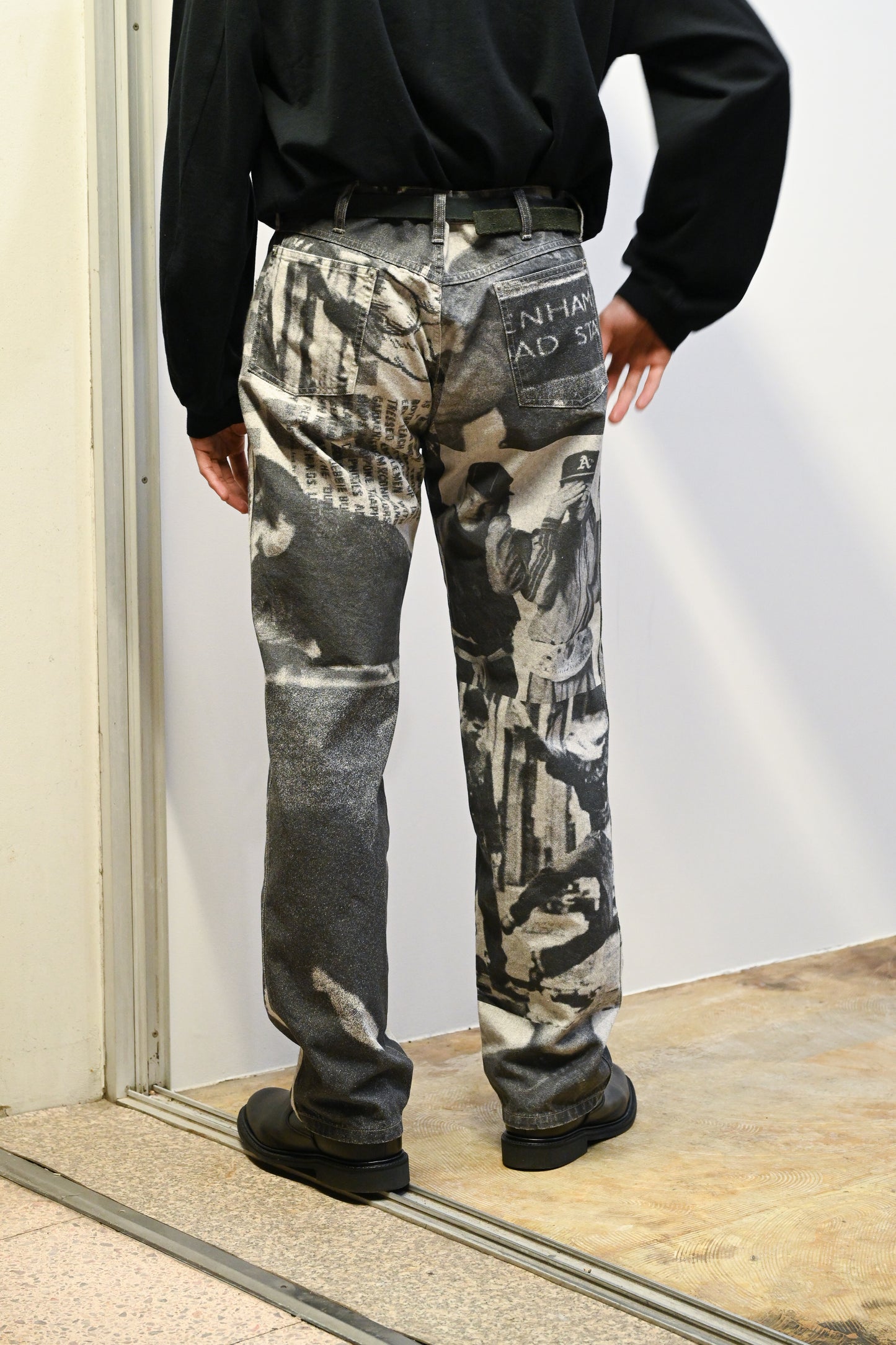 The DUFFER N NEPHEWS / PICTURE PRINT DENIM PANTS