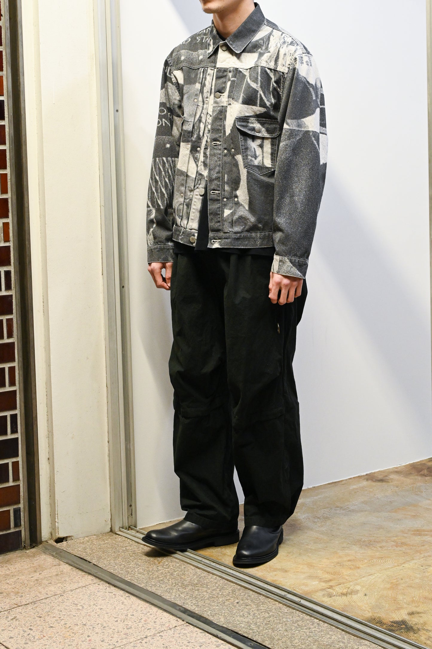 The DUFFER N NEPHEWS / PICTURE PRINT DENIM JACKET