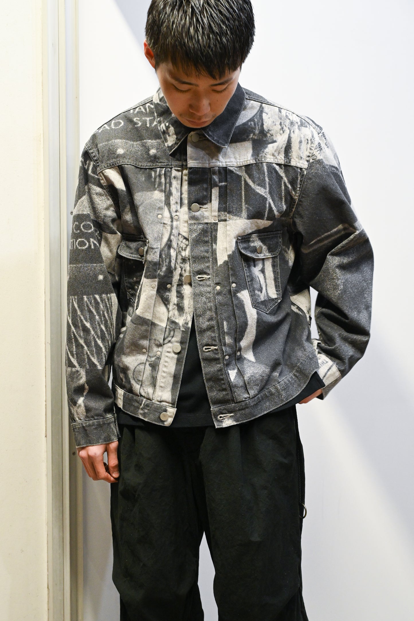 The DUFFER N NEPHEWS / PICTURE PRINT DENIM JACKET