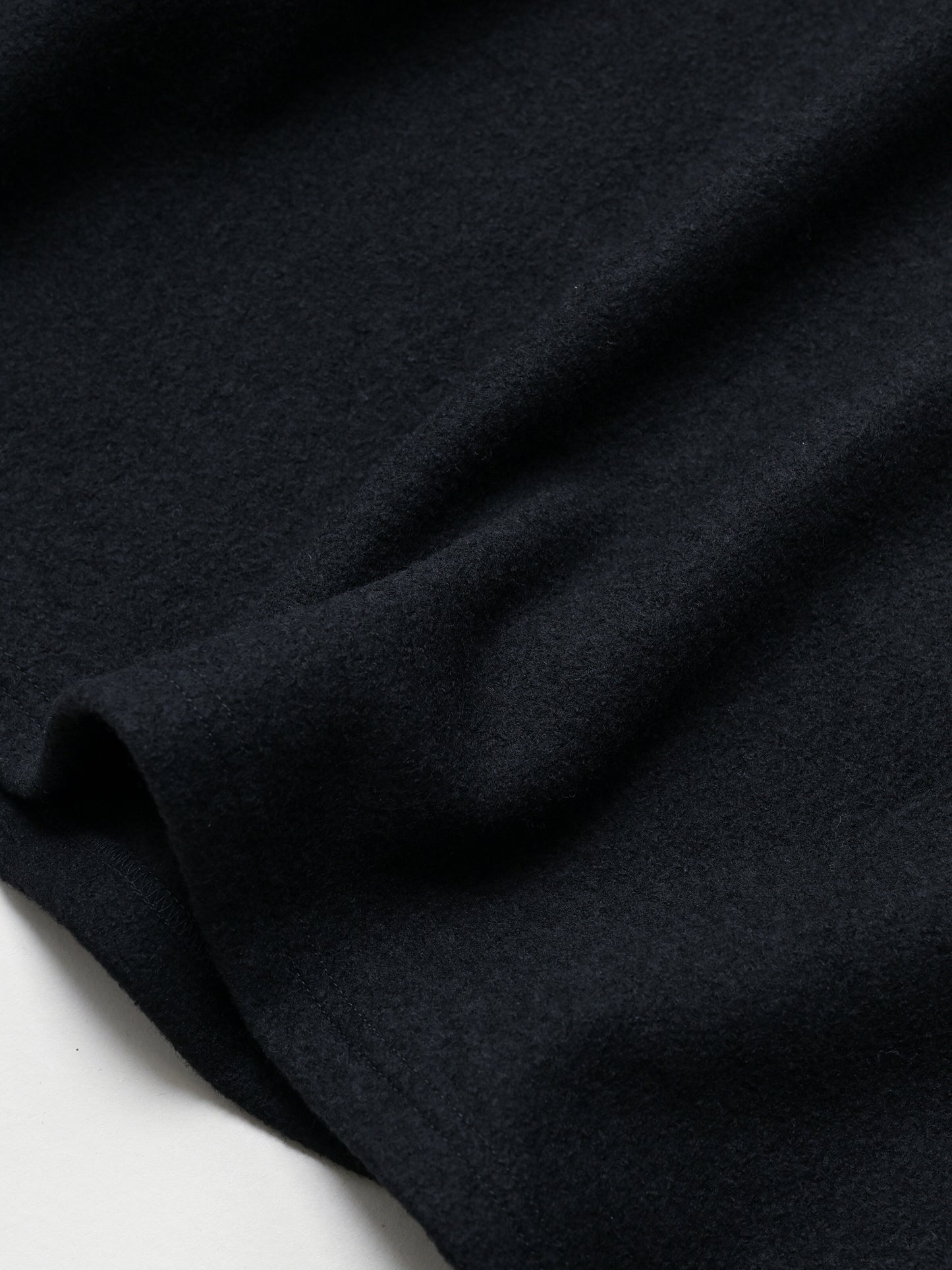 ANCELLM / HENLEY PULL OVER SHIRT -BLACK
