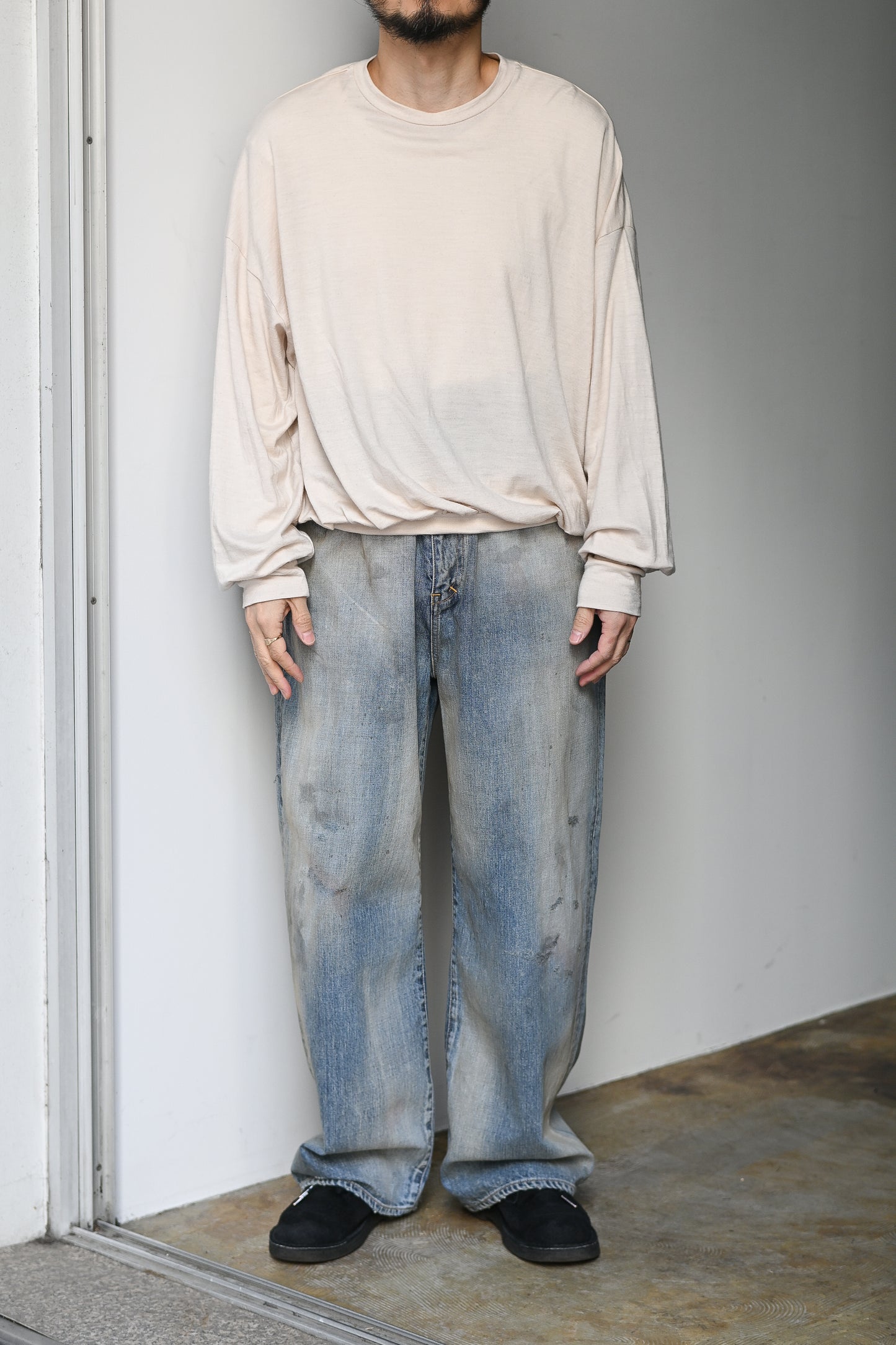 ANCELLM / MIDTAPERED 5P DENIM PANTS -INDIGO