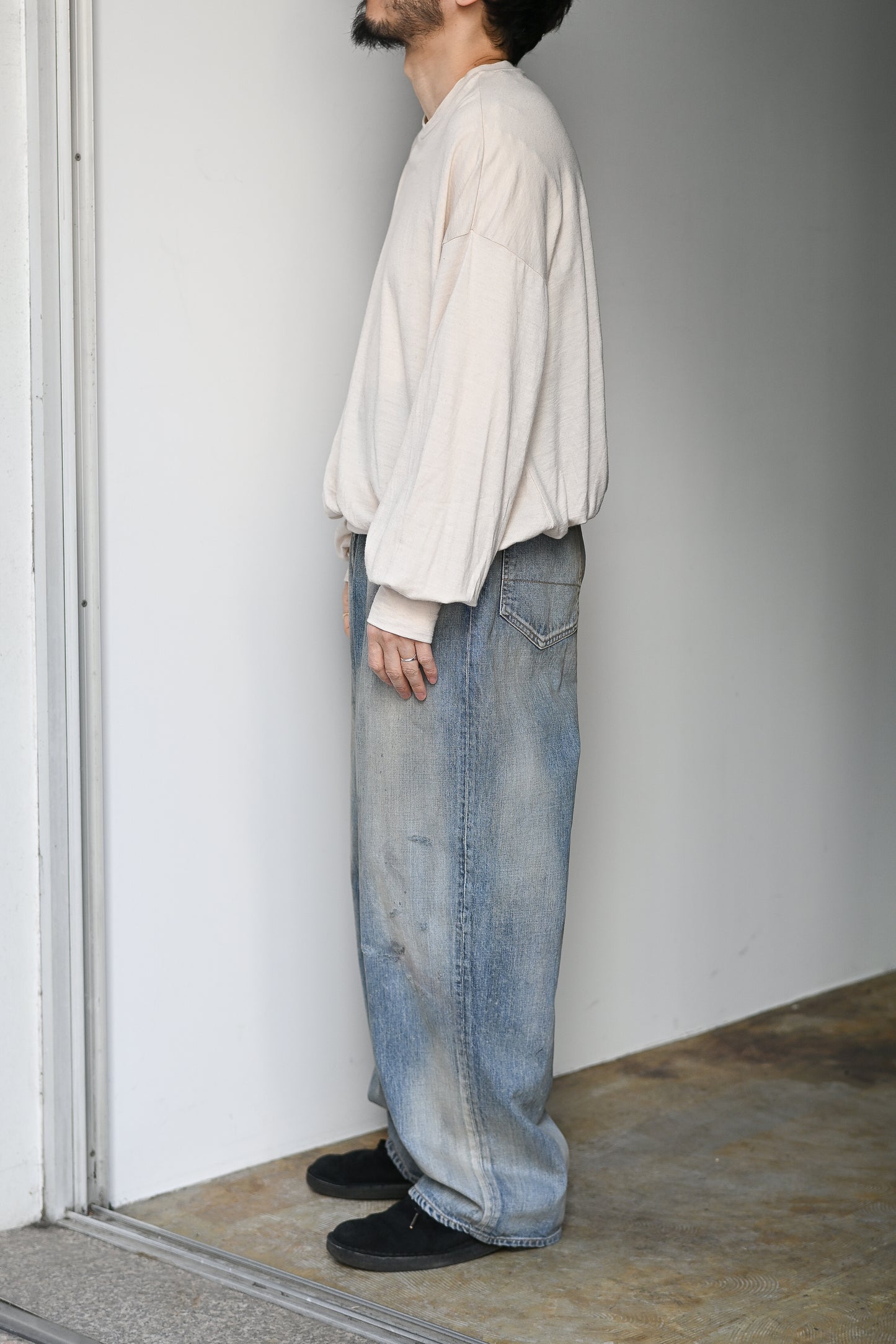 ANCELLM / MIDTAPERED 5P DENIM PANTS -INDIGO