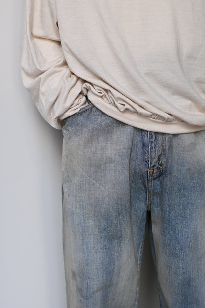 ANCELLM / MIDTAPERED 5P DENIM PANTS -INDIGO