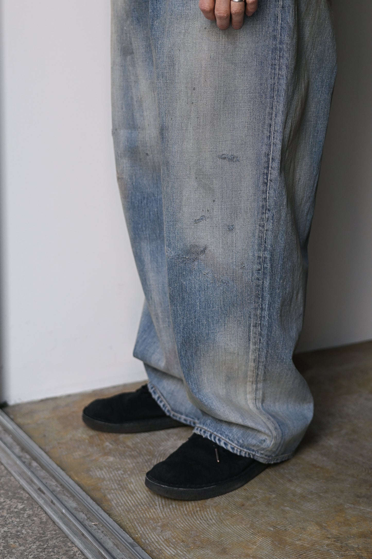 ANCELLM / MIDTAPERED 5P DENIM PANTS -INDIGO