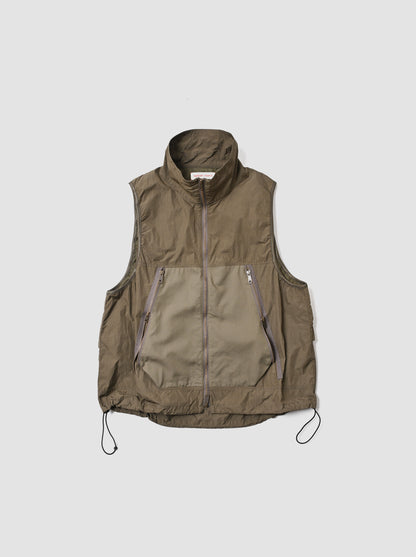 barbell object / un vest -KHAKI