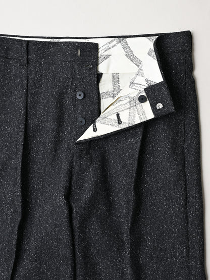 M's braque / COSTUME ONE TUCK DRESS PANTS -GREY MIX