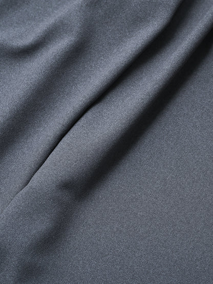 M's braque / TUCKED BAGGY PANTS -CHARCOAL GREY