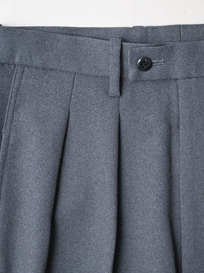 M's braque / TUCKED BAGGY PANTS -CHARCOAL GREY