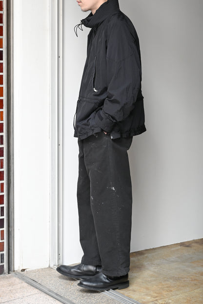 ANCELLM / EX. 大きいサイズ NYLON PULLOVER JACKET -BLACK