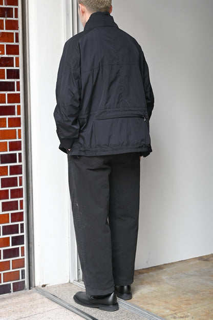 ANCELLM / EX. 大きいサイズ NYLON PULLOVER JACKET -BLACK