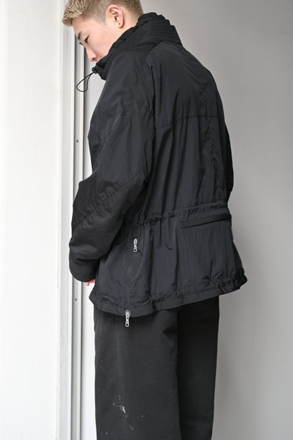 ANCELLM / EX. 大きいサイズ NYLON PULLOVER JACKET -BLACK