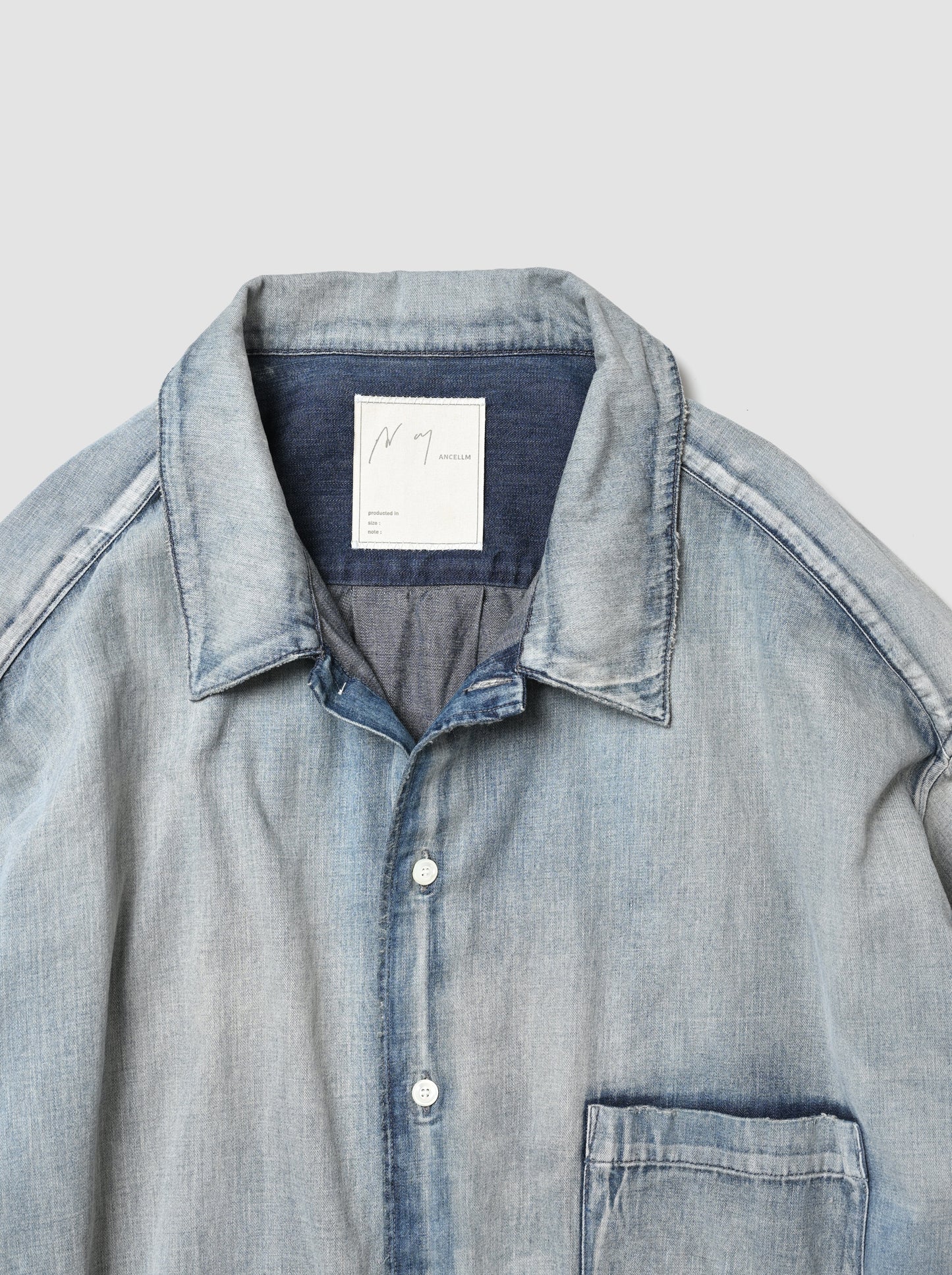 ANCELLM / L.T OZ DENIM SHIRT -INDIGO